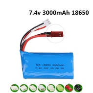 7.4V 3000Mah Lipo Battery 18650 2S For Q46 Wltoys 10428 /12428/12423 MJX T40 T40c F39 F49 T39 RC C