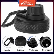 Tumbler Lid Cap Replacement - Wide Mouth Sports Water Bottle Cover with Large Handle for 14oz-64oz  