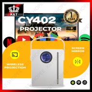 CY402 or CY303 PRO Portable Smart Projector 6000 Lumens 4K UHD HDMI USB Android WiFi Bluetooth