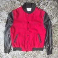 VARSITY BOMBER JACKET FLYER WOOL LEATHER STARTER NFL MLB NBA CASUAL OWENS HEART CDG DIET BUTCHER SLI