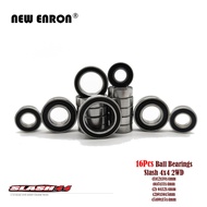 Black Rubber Sealed Chrome Steel Ball Bearing 12x18x4 5x11x4 6x12x4 8x16x5 10x15x4mm Kit For RC Car 
