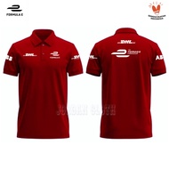 Polo shirt Tshirt Kaos Kerah Balap Formula E ABB FIA DHL