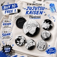 JUJUTSU KAISEN MANGA BUTTON PIN | AESTHETIC ROUND PIN JUJUTSU KAISEN JJK MANGA44 MM