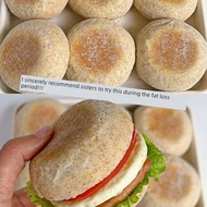 Muffin Burger Embryo English Whole Muffin Bread Breakfast Whole Box Burger Bread Embryo Instant Food