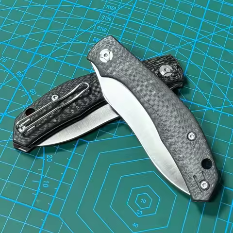Kesiwo 241CF S30V Blade Carbon Fiber Handle EDC Pocket Folding Knife Utility Outdoor Camping Hunting