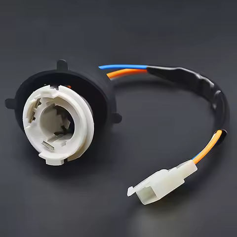 New BA20D Motorbike Headlight Socket Lamp Bulb Connector Base Adapter Fit For REX RS 400 450 500