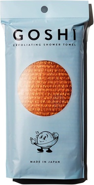 GOSHI Exfoliating Shower Towel - Rip-Resistant Exfoliating Washcloth for All Skin Types - Made in Ja