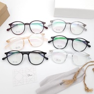 Frame kacamata minus bulat lentur TR90 8083 + lensa antiradiasi