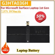 New Replacement Laptop Battery G3HTA036H 45.2Wh 7.57V 5970mAh for Microsoft Surface Laptop 1st Gen 1