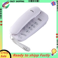 -580 Big Button Corded Phone Wall-Mounted Telephones Machine Support Wall Mount or Desk Phone