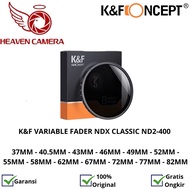 K&F Concept Lens Filter Variable ND2-400 Fader NDX Filter