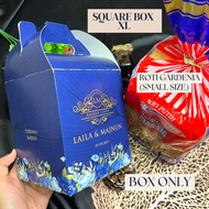 VIRAL DOORGIFT ROTI GARDENIA 1PCS Square Box XL /DOORGIFT BOX/ WEDDING DOORGIFT Goodies Kotak Doorgift (BOX ONLY)