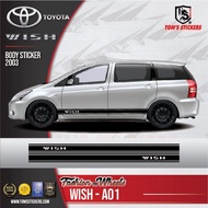👍👍 TOYOTA WISH CAR BODY STICKER SET WISH - A01
