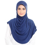 Habibi Noura Tudung Rashidah-Royal Blue