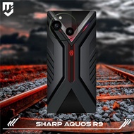 SKIN HANDPHONE 2PCS SHARP AQUOS R9 BLACK