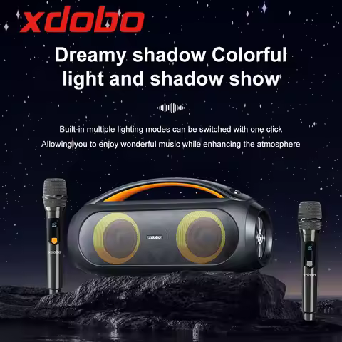 XDOBO VIBE PLUS 80W Portable Bluetooth Speaker Vibe Plus Karaoke 10400mAh Wireless TWS Subwoofer Sup