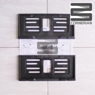 [ CORNERIAN ] Astra Cover Plat Nomor Universal Wadah Tutup Pelindung Bingkai Pelat Nomer TNKB Tebal Kuat Honda Yamaha Suzuki Kawasaki Semua Jenis Motor Merek Apapun Bisa Beat Vario Scoopy CBR NMax Mio Fino GSX Shogun Ninja PCX