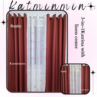 Katrina slub center 3in1 set 5ft to 8ft size by kmrm
