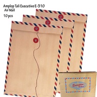 (10 Pcs) 310 Executive Air Mail Brown String Envelopes