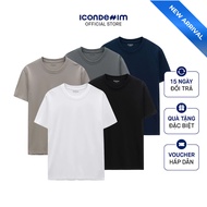 Combo of 3 ICONDENIM cotton ICONDENIM Men's T-shirts, basic round neck T-shirt, easy to coordinate, 