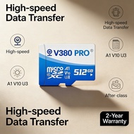 TF Micro V380 PRO CCTV Camera Memory SD Card 8 16 32 64 128 GB 256 512 1TB Dashcam Mini