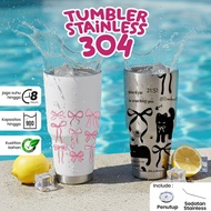 304 stainless steel tumbler made of quality material with a capacity of 900ml, attractive design: on