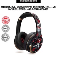 Graffiti design EL-AI wireless headphone