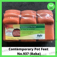Baba Contemporary Pot Feet No.937 Flower Pot Feet, Kaki Basu Bunga Gardening 3pcs