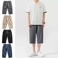 Breathable Three Quarter Pants Fashion Three Quarter Pants Casual Drawstring Shorts 4 Colors