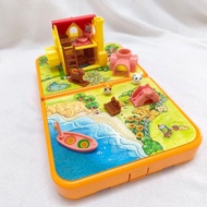 (OneG Den) Epoch Hamtaro Pocket Town Ham-Ham House Foldable Carry Case Polly Pocket Miniature Toy Pl