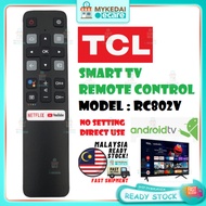 TCL Android TV RC802V for TCL Smart Tv with Google Voice Function