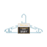 DECOS Clothes Hanger 41x21 Cm. Grade A SIMPLE Series Model HG-777 Blue (Pack Of 6) |ZWG|