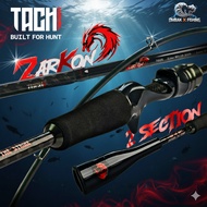 Joran TACHI ZARKON 2PCS M/MH 8-17lb 10-20lb 12-25lb Medium Heavy Kolam Casting Spinning BC Fishing R