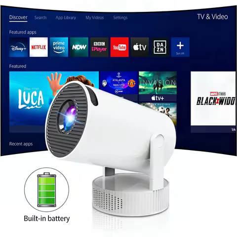 Salange 8K HY300 Pro Max Projector Built in battery 1280*720P Android 14 8000 Lumens Wifi6 BT5.4 wif