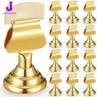 【Huang Li Electronics】Gold Metal Table Number Holders 1.7 Inch Mini Place Card Stands Gold Table Num