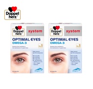[Bundle of 2] Doppelherz Optimal Eyes Omega-3 – For Eye Strain Dry Eyes & Vision Care