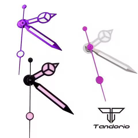 Luminous Purple Watch Hands Needles Fit NH35 NH36 7s26 7s36 7s25 7s35 6r15 4r15 4r35 4r36 6309 7002 