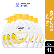 Dove Go Fresh Shower Gel Japanese Yuzu x Glazier Water 1L x 6
