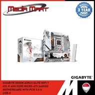 GIGABYTE B850M AORUS ELITE WIFI 7 ICE-P AM5 DDR5 MICRO-ATX GAMING MOTHERBOARD