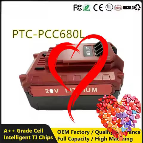 20V Battery 2.5Ah for Porter-Cable 20V Lithium Battery PCC681L PCC685L PCC685LP PCC680L PCC682L PCC6