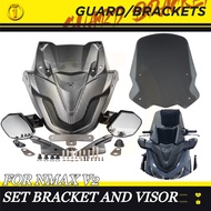 TOP1 Voltron Facelift New 1 Set Bracket With Side Mirror And Visor For Yamaha NMAX V2 Motorcycle