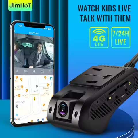 Jimiiot JC400P 4G DVR Camera For Vehicle 2 Live Stream Video Car Dash Cam GPS Tracking Stop Engine 7