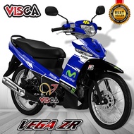 Decal Vega ZR Full Body Stiker Vega ZR Full Body Striping Vega ZR Variasi Full Body Movistar Motogp