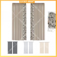 90% Blackout Curtain For Living Room Bedroom Window Curtain Full Half Length Langsir Block Out Ring 