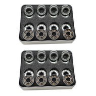 32Pcs 608 ABEC-11 6 Bead Ceramic Skateboard Bearings Roller Skate Bearings Ice Skate Bearings Long Board Bearings