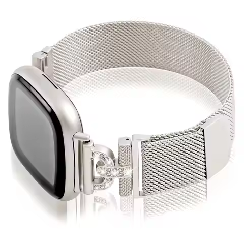 Milan Stainless Steel Watch Strap For fitbit versa 3 Versa 4 smart watch Wristband Bracelet Metal fo