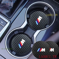 7lja BMW BMW Carbon Fiber Pattern Water Coaster Water Coaster Car Water Coaster Coaster Drink Coaster Water Cup Slot Anti-slip Pad X1X3X4X5X6 Interior Accessories