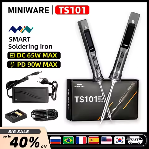 MINIWARE TS101 Electric Soldering Iron Digital Display High Power Welding Pen Internal Heating House