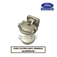 FUEL FILTER ASSY (SINGLE) - ALUMINIUM - FORD TRACTORS/F5000/F6600/F6610 [TRACTOR SPARE PARTS]