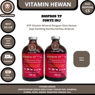 BIOPROS TP FORTE 100ml - ATP Vitamin Mineral Penguat Otot Hewan Sapi Kambing Domba Kerbau Ambruk - L